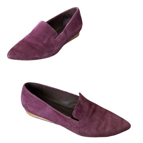 Coclico Spain Dofe Suede Leather Pointed Toe Loafers Flats in Raisin - 39 - 8.5 - Picture 6 of 16
